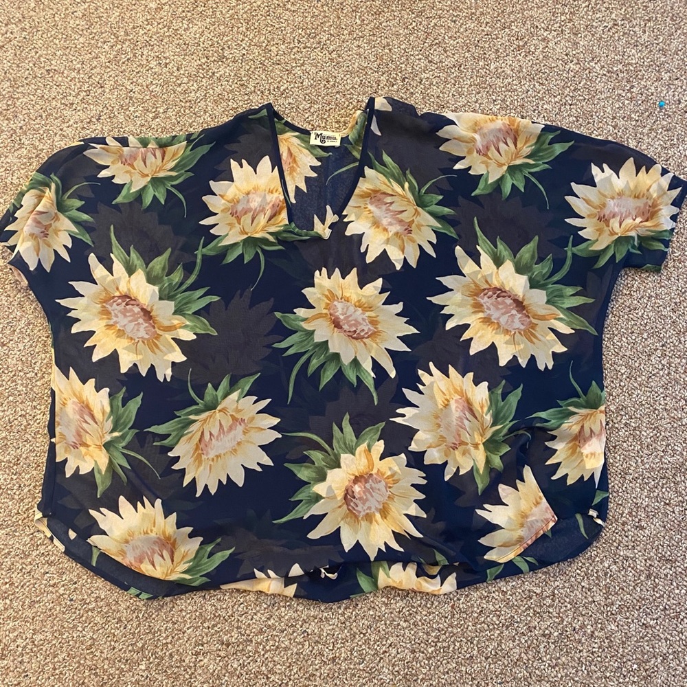 Mumu sunflower dreams top
